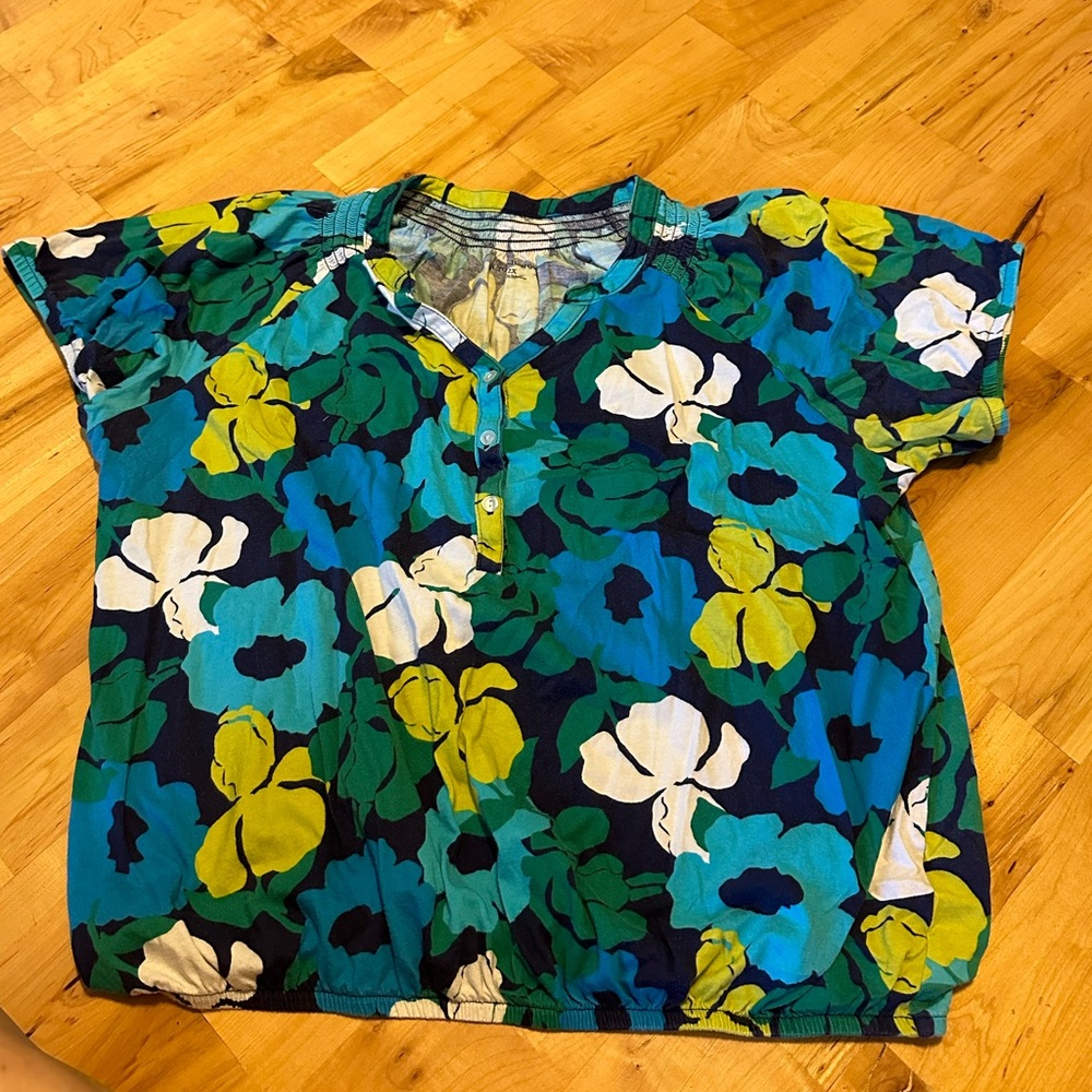 Floral Peasant Blouse